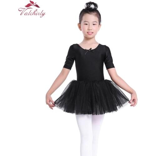 Half Sleeves Girls Ballet Dress Dance wear Kids Dance Leotard for Toddler and Girls