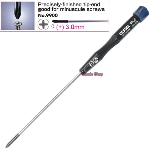 Brand VESSEL Micro Cross Point Tip Phillips Precision Screwdriver No.9900 for Samsung Laptop Notebook PC Maintenance Repair Tool