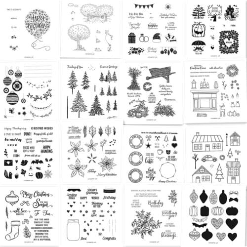 Clear Stamp and Metal Cutting Dies Cut Die Mold For Diy Scrapbook Paper Craft Knife Mould Blade Punch Stencils Dies