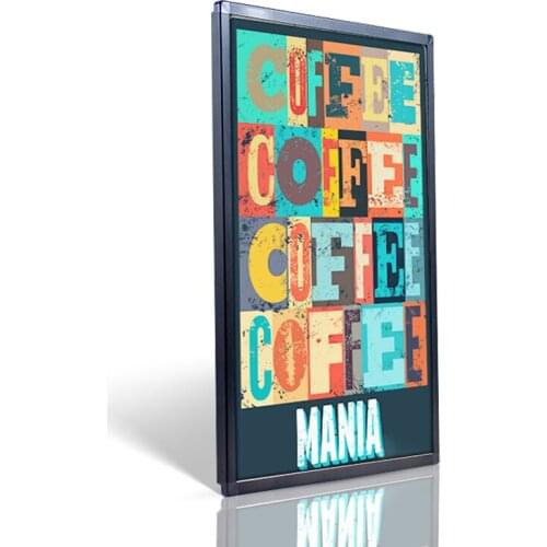 Framles lightbox led menu kfc led photo frame display