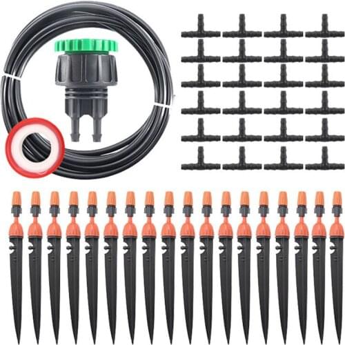 Atomized Micro-spraying Integrated Adjustable Dripper Automatic Irrigation Set Garden Potted Irrigation Plants Flowerpot Waterer