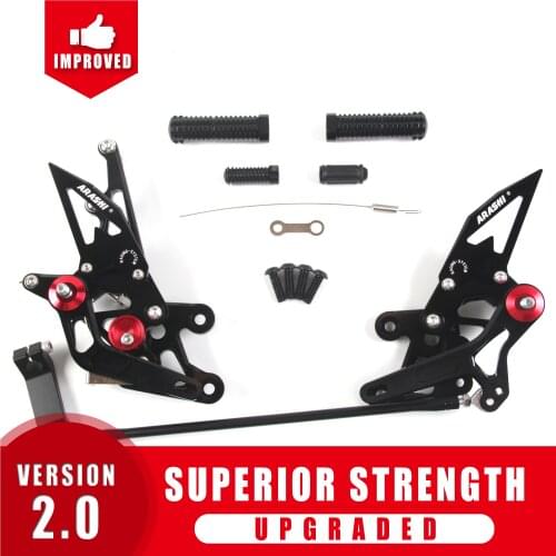 Arashi Adjustable Footrest Foot Pegs For YAMAHA FZ1 2006-2016 Rider Rearset FZ 1 2007 2008 2009 2010 2011 2012 2013 FZ8