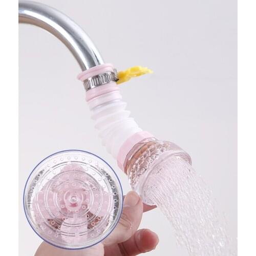 Adjustable 360 Flexible Kitchen SplashProof Water Outlet Splash-Proof Universal Tap Shower Water Rotatable Filter Sprayer Nozzle