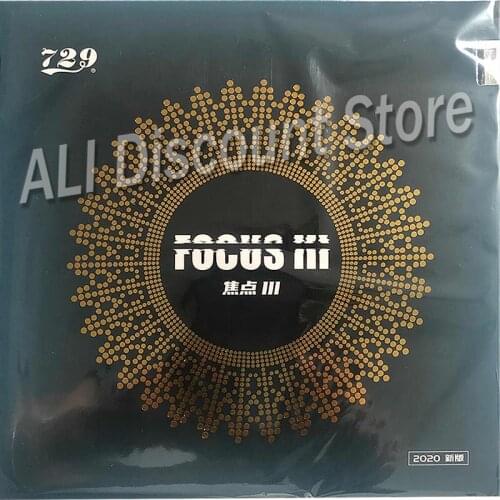 RITC 729 Friendship Snipe FOCUS III Attack +Loop Pips-In Table Tennis PingPong Rubber With Sponge 2.1mm