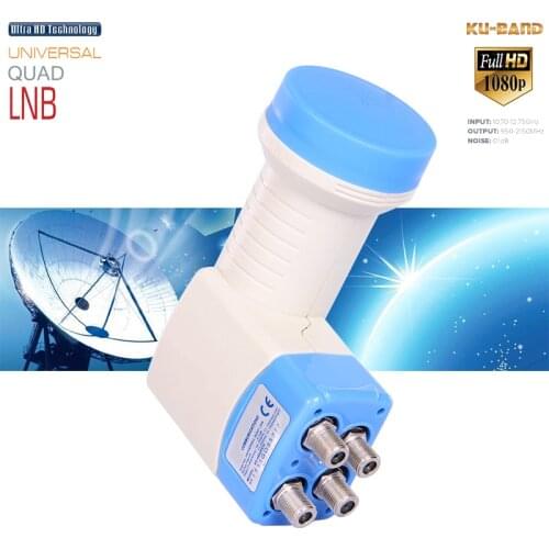 Star Com Universal KU BAND LNB For Satellite Receiver Dish TV HD Digital 0.1dB Quad LNBF SR-4604 Tuner