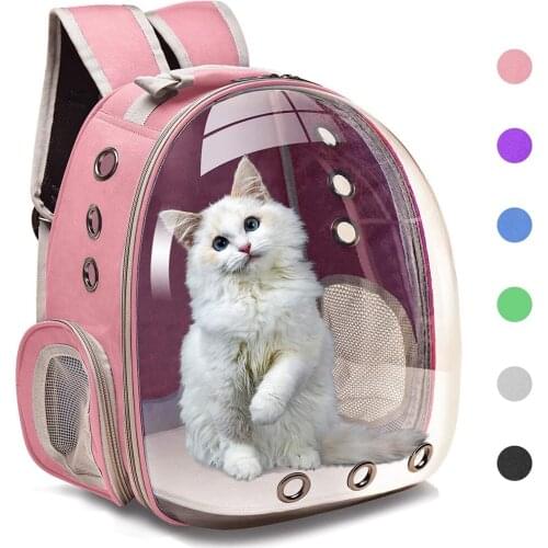 Cat Carrier Bags Breathable Pet Carriers Small Dog Cat Backpack Travel Space Capsule Cage Pet Transport Bag Carrying For Cats