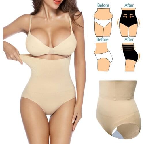 High Waist Tummy Control Panties Abdomen Slimming Shapewear Waist Trainer Body Shaper Butt Lifter Sculpting Modeling Underwear