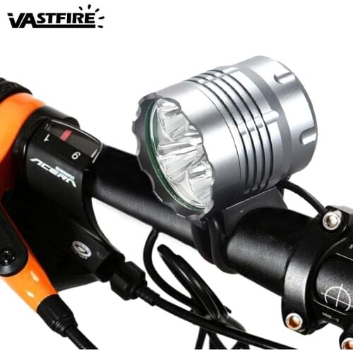 Waterproof Bike Lamp 8000Lm 5X XM-L U2 LED Bicycle Headlight Cycling Light with Headband + 20000mAh Battery