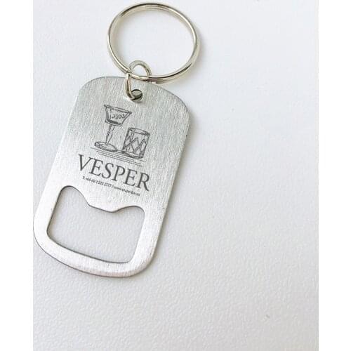 Customized Metal Stainless Steel Keychain Beer Bottle Opener Custom Logo Corporate Gift Personalized Party Favor Souvenir 25pcs