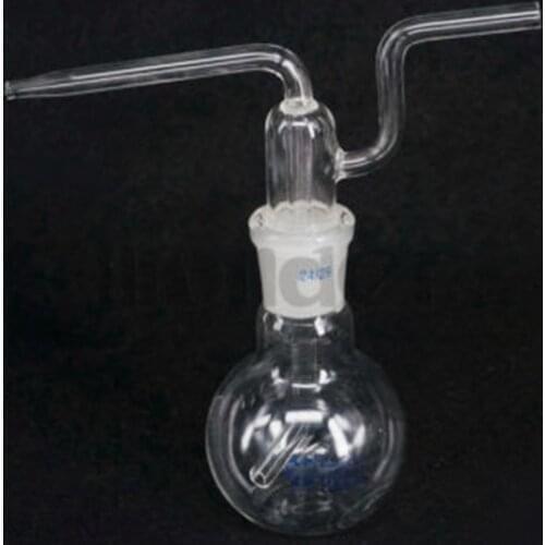 100/150/250/500ml Conical Ground Mouth Flat Flush Flask Lab Borosilicate Glass Gas Washing Bottle