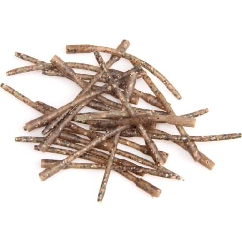 20Pcs Terminal Carp Fishing Anti Tangle Sleeves Camo Rubber Carp Rigs Anti Tangle Sleeve Swivels Connect Carp Fishing Tackle