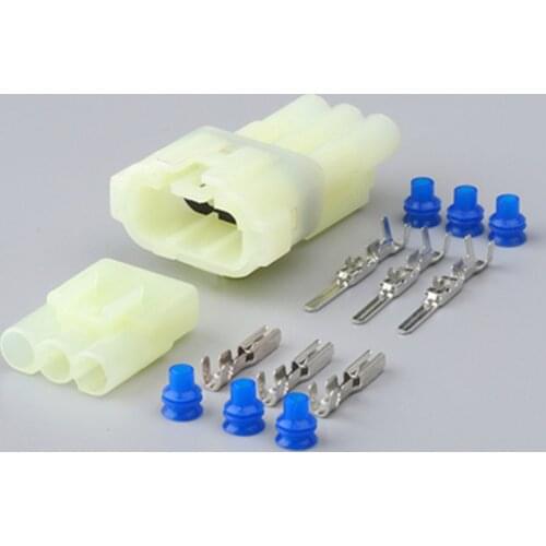 10pcs/lot 3 Pin/Way Female And Male Automotive Electrical Waterproof Connector Plug 6180-3451 6187-3801 Sumitomo HM 090