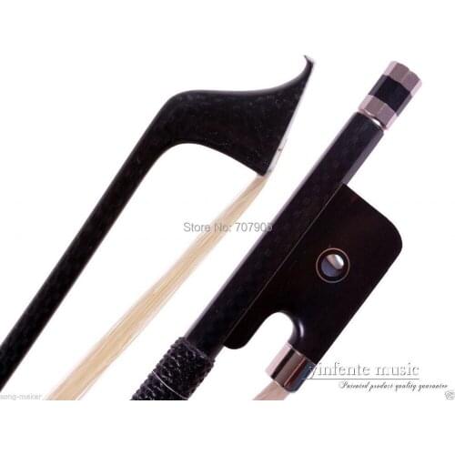4/4 Cello Bow Carbon fiber Round Stick Ebony fro g High Quality New #DT-046