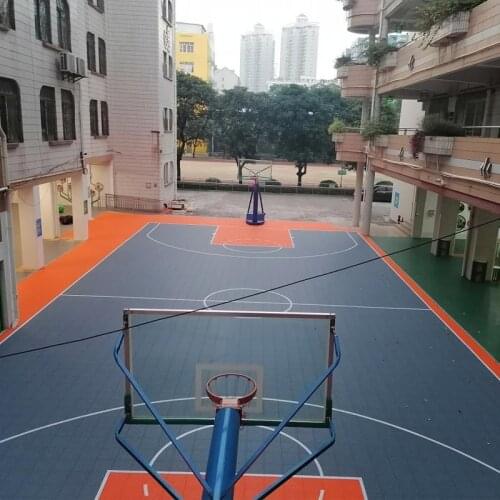 Beable Noise Reduction Portable Outdoor Interlocking Basketball Flooring DIY Sports Court Tiles For Schools And Universities