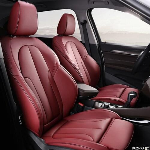 FUZHKAQI Custom Leather car seat cover For smart smart forfour smart fortwo WEY VV7 VV5 P8 VV6 Automobiles Seat Covers car seats