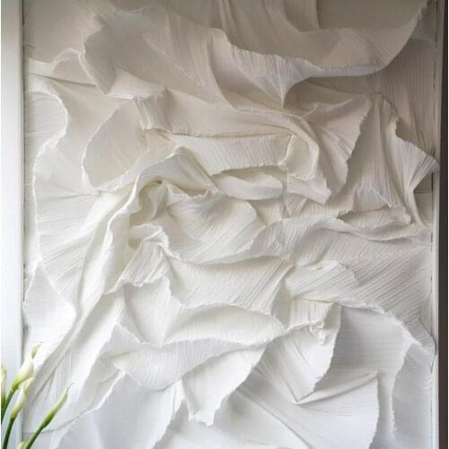 Wedding Background Board Decoration Three-dimensional Pleated Fabric DIY Wedding Party Stage Scene Layout Fold Cloth Material