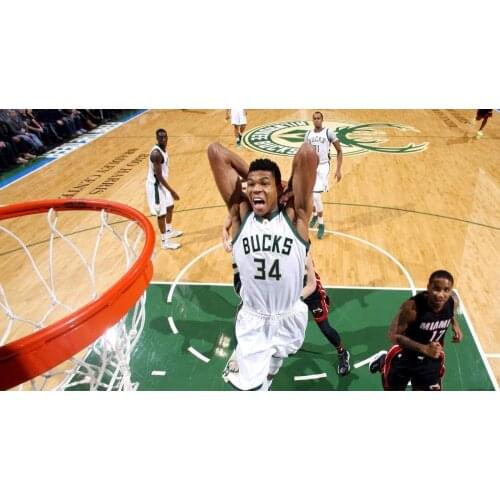 Home Decor Giannis Antetokounmpo basketball star 7-Silk Art Poster Wall Sticker Decoration Gift