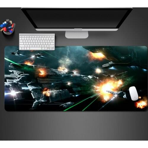 High Popularity Space Combat Game Mouse Pad Notebook Game Pad High Quality Natural Rubber Office Computer Mouse Keyboard Pads