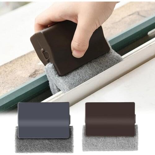 Innovative Window Groove Cleaning Cloth Window Cleaning Brush Windows Slot Cleaner Brush Clean Window Slot Clean Tool