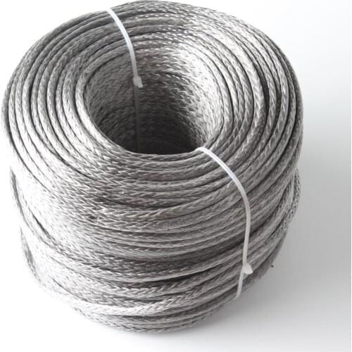 JEELY 5MM 50M Winch Line UHMWPE Fiber Hollow Braid Rope For 4WD 4x4 ATV UTV Boat Offroad