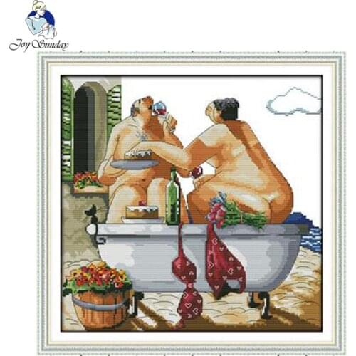 JOY SUNDAY,Needlework,DIY DMC Cross stitch,Sets For Embroidery kit Lifestyle home decoration Counted Cross stitching