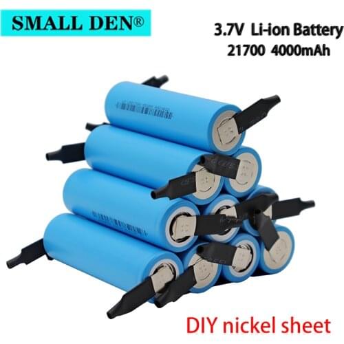 3.7V NCR21700T 4000mAh lithium ion battery 21700 40A lithium battery for electric vehicle with DIY nickel sheet