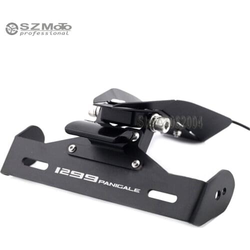 Motorcycle Tail Tidy Fender Eliminator Registration License Plate Holder frame LED Light For DUCATI 1299Panigale 1299 Panigale