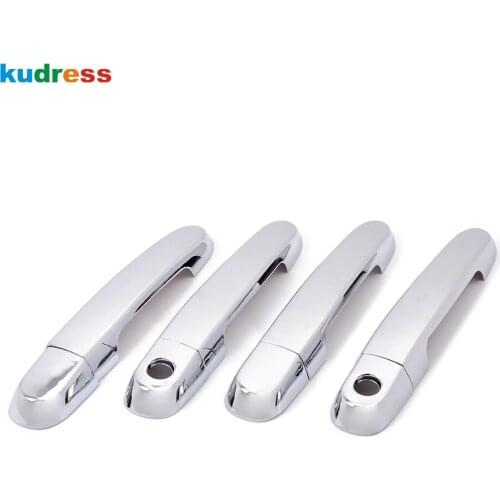 For Hyundai Accent Verna 2006-2010 ABS Chrome Car Door Handle Cover Trim Decoration Frame Sticker Styling Exterior Accessories