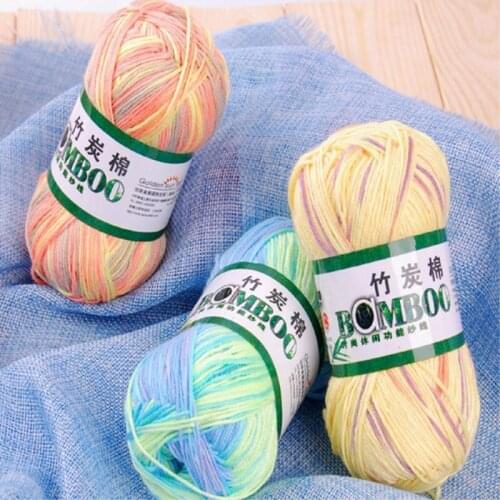 Natural Soft Bamboo and Cotton yarn for Knitting 100% Natrual for baby