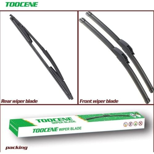Front and Rear Wiper Blades For Lancia Ypsilon 2003-2010 Windscreen Windshield Wiper Rubber Auto Car Accessories 24+16+13