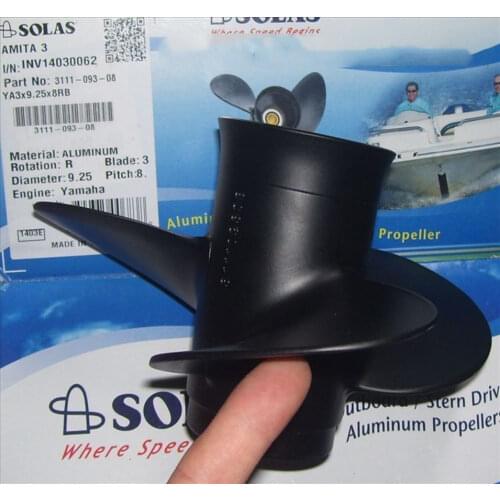 Free Shipping Quality Aluminum Propeller for Yamaha Hidea Hyfong Hanghai 9.9-15hp outboard motors Model No.9 1/4X9 (9.25X8)