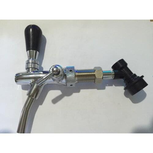 German style brass adjustable beer barrel/column connecting faucet+distribution joint, Kegerator tap homebrew/coffee faucet