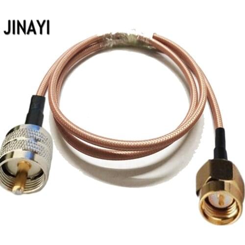 RG142 Low Loss Cable SMA Male to UHF PL259 Male RF Crimp Coax Pigtail Connector Cable 10/15/20/30/50CM 1/2/3/5/10M