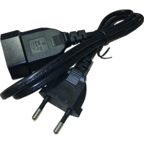 2018 European EU 2 Prong VDE Male to Female Power Extension Cord Cable for PC Computer PDU UPS 0.5M/1M/2M/3M/4M/5M