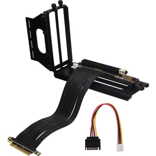 RTX 3060 PCI Express X8 to X16 ETH Mining Extension Cable PCI-e 8x 16x Adapter Riser Graphics Card Vertical Kickstand Base Board