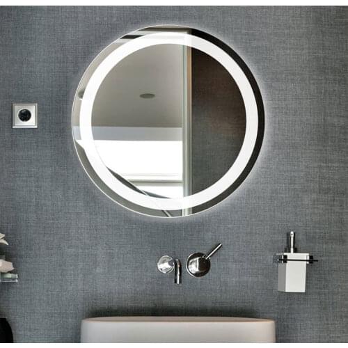 Smart Mirror Touch Screen Led Luminescent Lamp Antifogging Bathroom Mirror Washroom Mirror Wall Hangs Round Mirror Wall