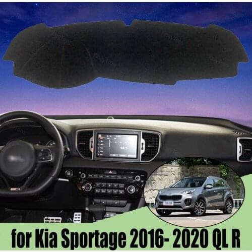 Car Inner Dashboard Cover Capet Cape for Kia Sportage 2016- 2020 QL R Dashmat Sunshade Pad Cover Dash Mat