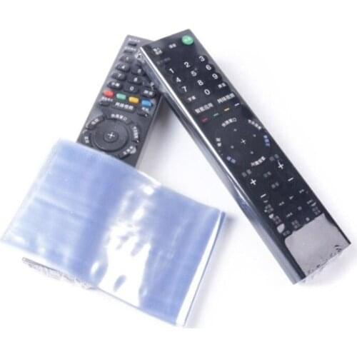 10pcs Television Accessories PVC Protective Cover Waterproof Heat Shrink Film Remote Controller Sleeve Case