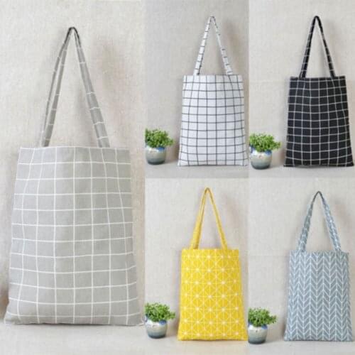 Hot Women Linen Eco Reusable Shopping Shoulder Bag Canvas Purse Pouch Tote Totes Handbags Book bags