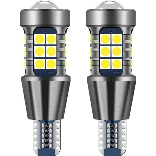 2PCS T15 921 912 W16W WY16W Super Bright 1600Lm LED Auto Brake Lamps Backup Reverse Lights Car Turn Signal Bulb White Red Yellow