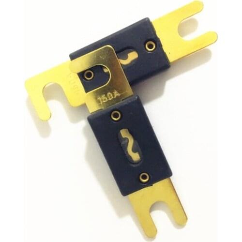 20pcs/lot Good Quality Golden Plated Automotive Motorcycle Car ANL Blade Fuse 150A