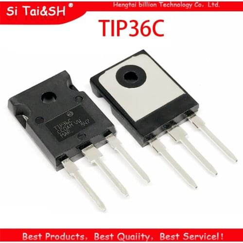 5PCS TIP36 TIP36C TIP36CW 25A 100V TO-3P TO-247 With iron head amplifier triode 25A 100V