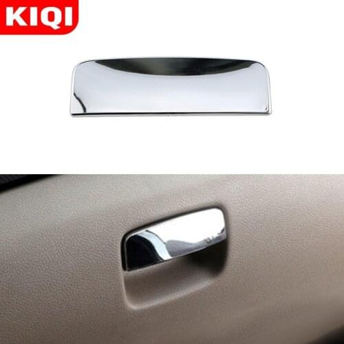 ABS Chrome Car Interior Glove Box Door Handle Decoration Trim Glovebox Cover Sticker for Hyundai Verna Solaris Accessories
