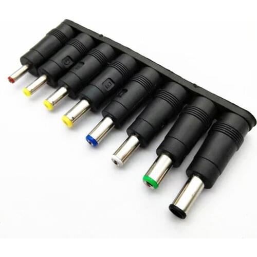 8pcs Male to Female DC power adapter 5.5X2.1mm Jack Plug laptop adaptor Connector 6.3 6.0 5.5 4.8 4.0 3.5mm 2.5 2.1 1.7 1.35mm