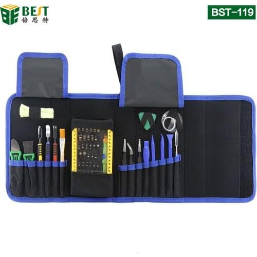 BST-119 Magnetic Precision Screwdriver Set Disassemble Repair Laptop Mobile Phone Tool Set with Tweezers Spudger Prying tool