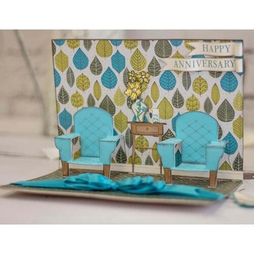 Home Sofa Chair Metal Cutting Dies Stencils Die for DIY Scrapbooking Paper Cards Craft Making Fun Decoration