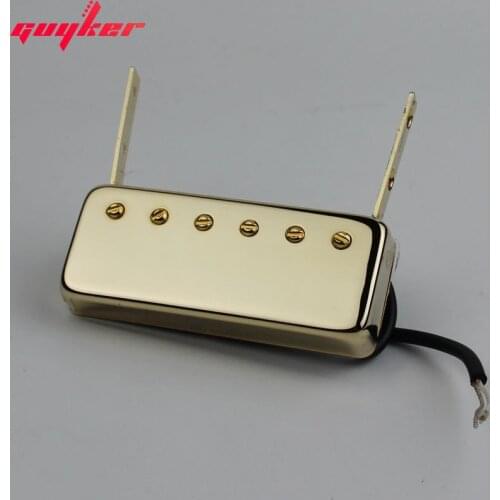 Guitar Single Coil Neck Pickups Replacement Parts for Floating Jazz Johnny Smith Style Electric Guitar Golden