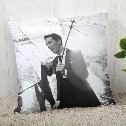Hot Sale Custom Decorative Pillowcase Benedict Cumberbatch Square Zippered Pillow Cover Best Nice Gift 20X20cm 35X35cm 40x40cm