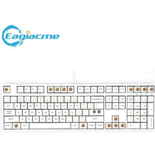 108 Keys PBT Keycap OEM Profile DYE-SUB Personalized UI Theme Keycaps For Mechanical Keyboard 61 87 104 Layout Gaming Keycap