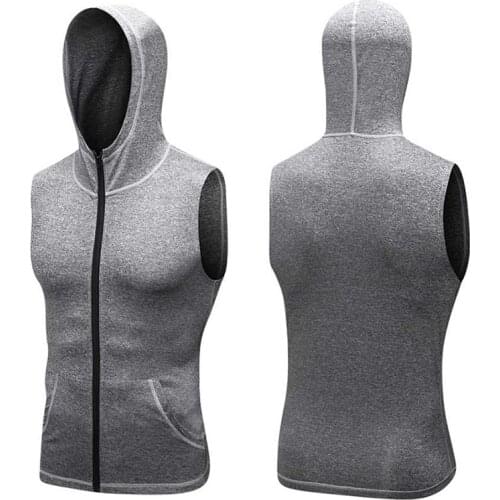 Men Quick Dry Cap Hoodie Sweatshirt Sporting Jersey Compress Fitness Hoody Rashgard Shirt Gymming Bodybuilding Runs Jacket 9006